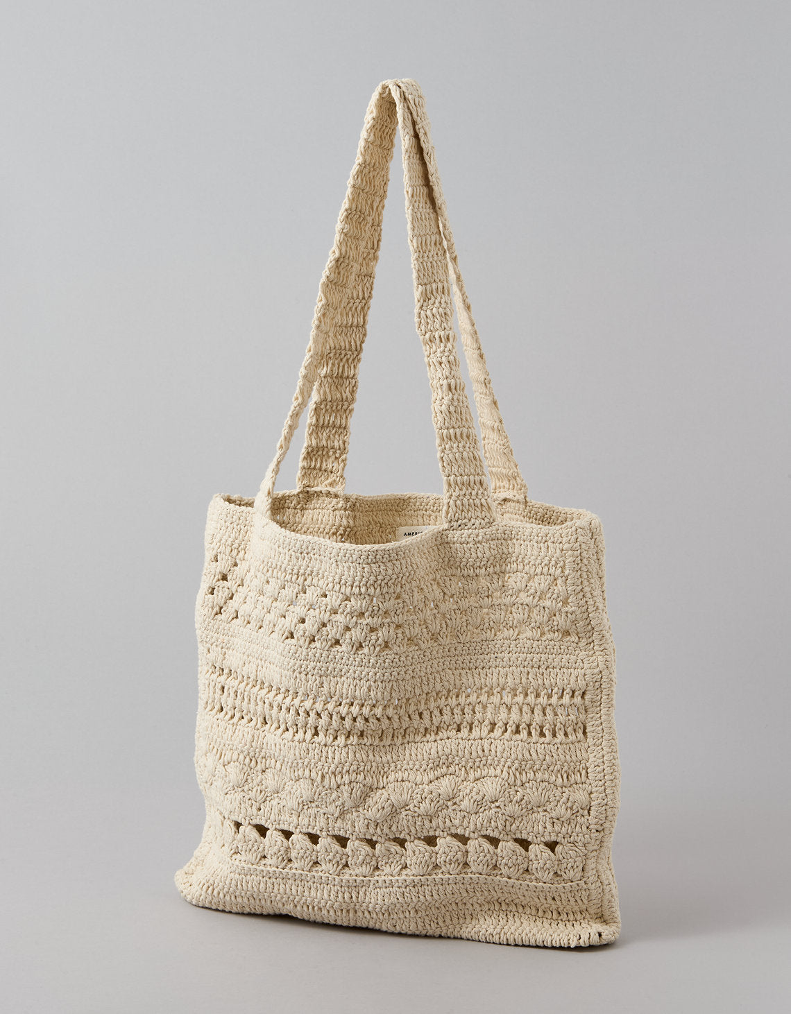 Bolso Tote de Crochet y Tejido - Generico 0427_9113_106_f