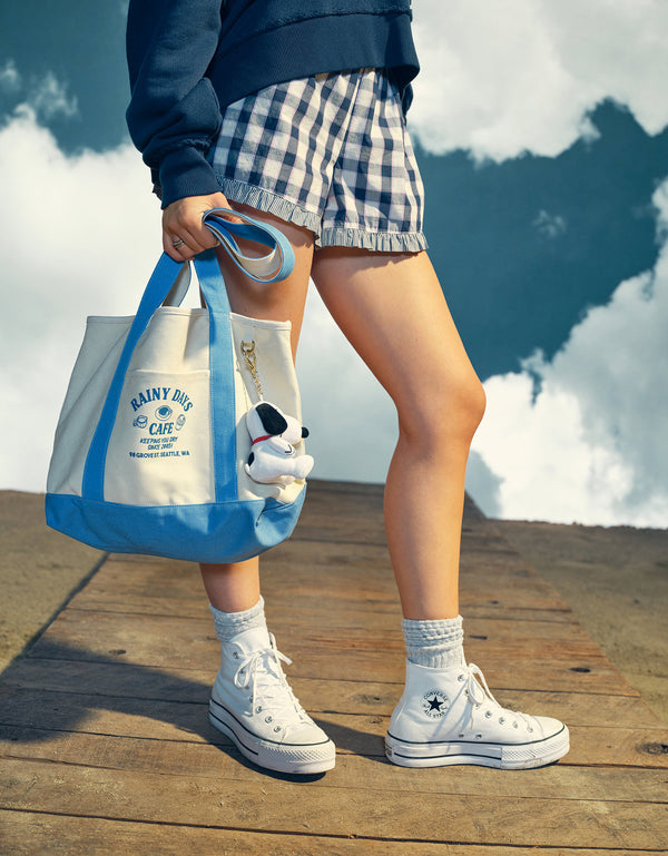 Tote Bag Rainy Day Coffe Ae - Azul