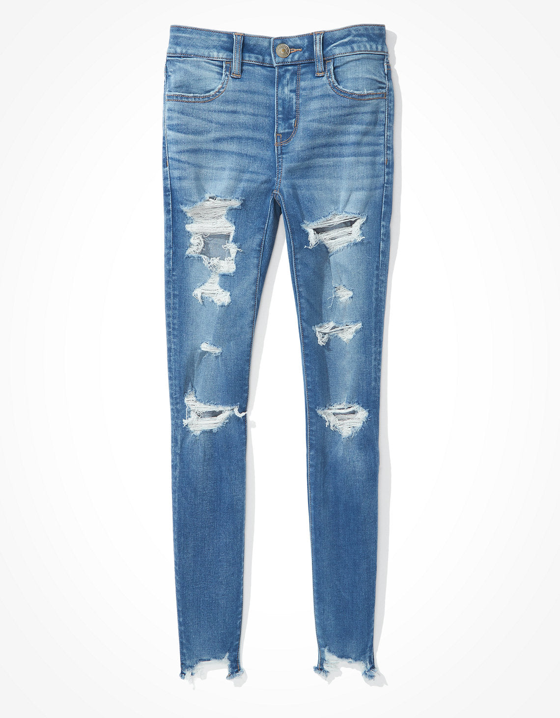 Jegging AE Ne(x)t Level con rotos de tiro bajo - Azul 0431_3613_939_f