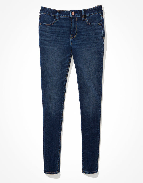 Jegging de ensueño de tiro bajo - Azul