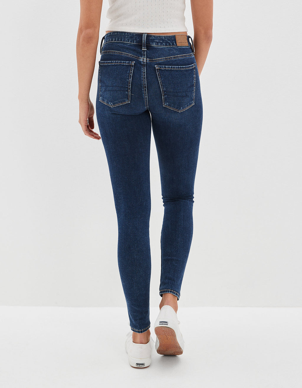 Jegging de ensueño de tiro bajo - Azul 0431_4045_334_ob