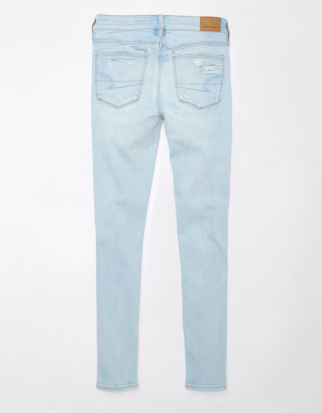 Jeggings de tiro bajo con rotos mujer AE - Azul 0431_5235_957_b