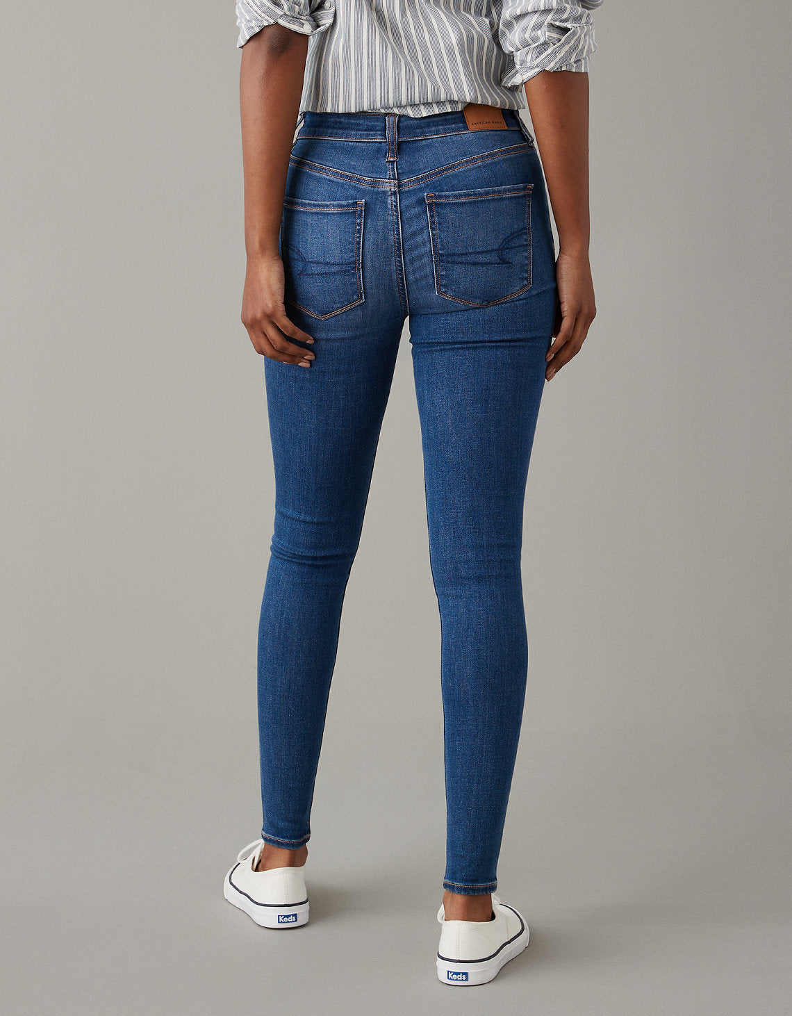 Jegging Ae  Next Level de cintura alta - Azul 0433_3962_423_ob