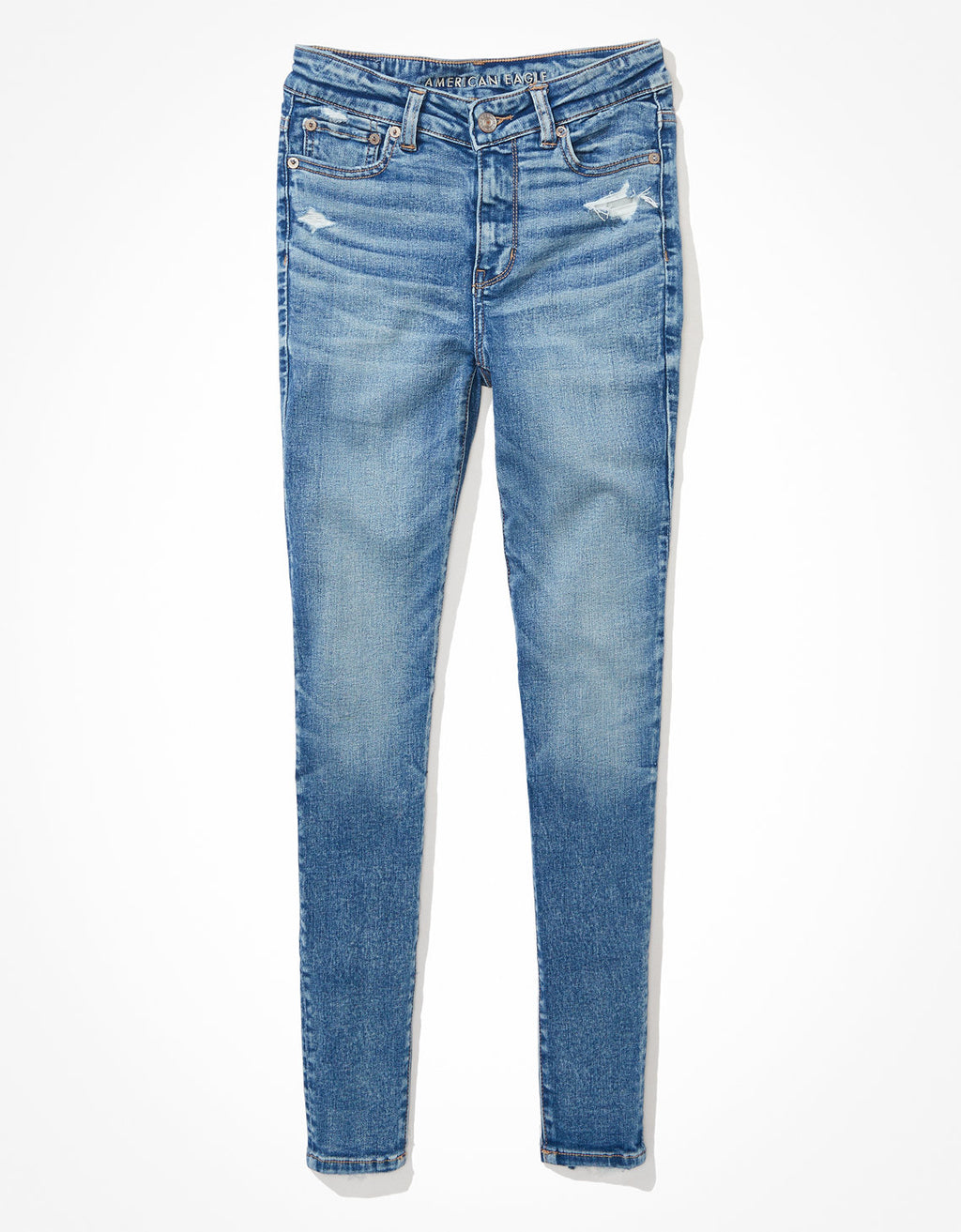 Jegging AE Ne(x)t Level con rotos de tiro alto - Azul 0433_4205_929_f