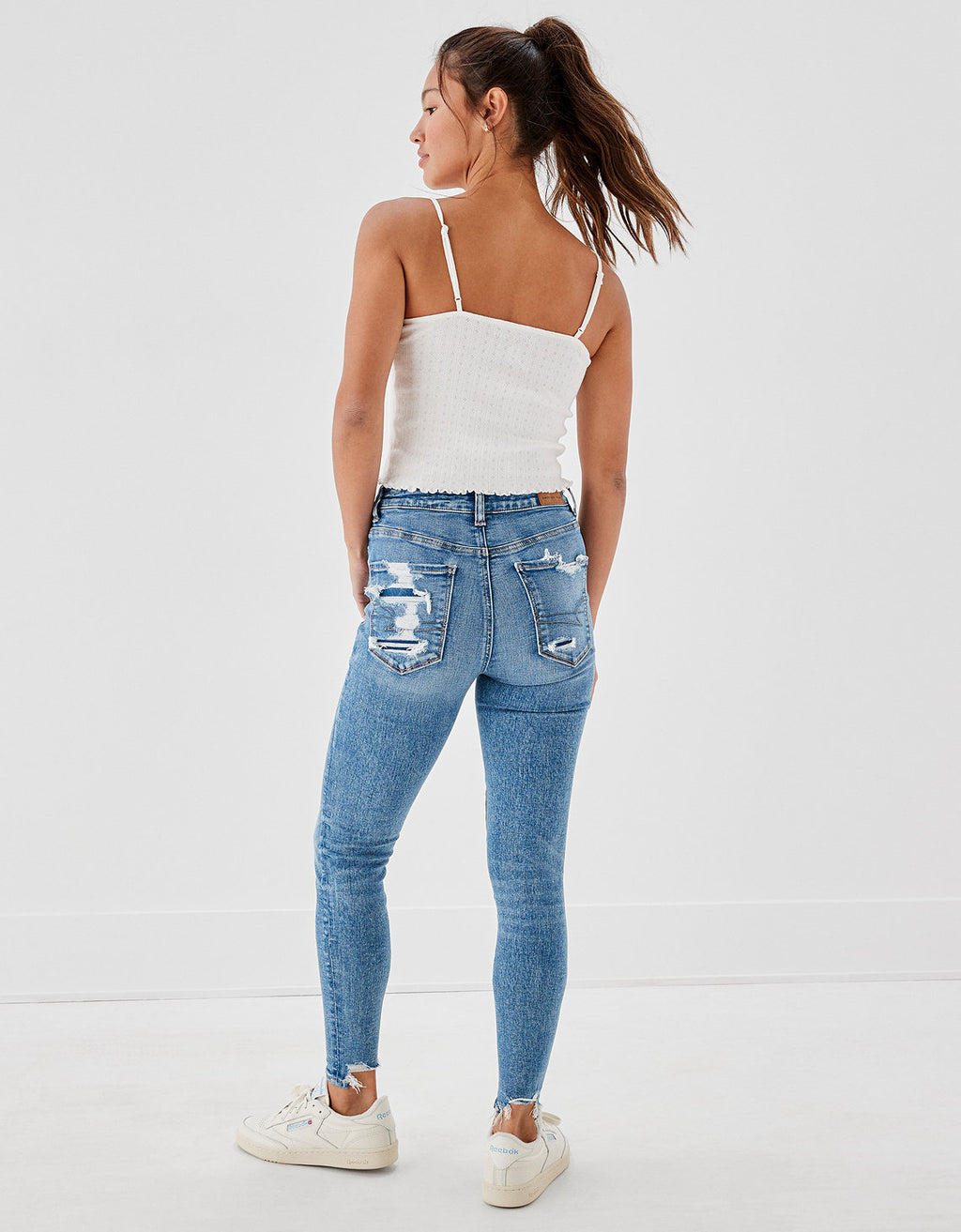 Jegging AE Ne(x)t Level con rotos de tiro alto - Azul 0433_4205_929_ob