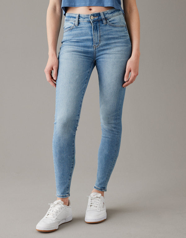 Jean AE Jegging  tiro alto, Ne(x)t Level - Azul