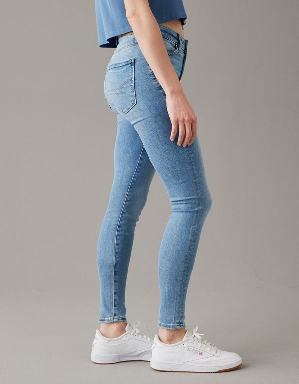 Jean AE Jegging  tiro alto, Ne(x)t Level - Azul