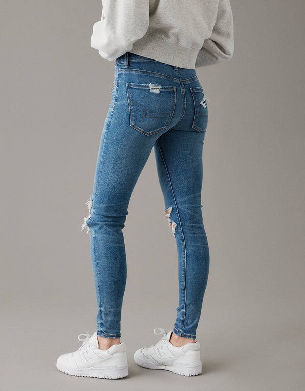 Jegging Ae Next Level de talle alto con rotos - Generico