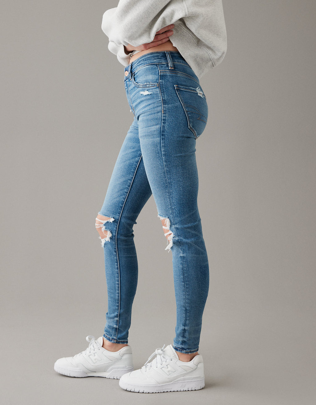 Jegging Ae Next Level de talle alto con rotos - Generico 0433_4780_953_os