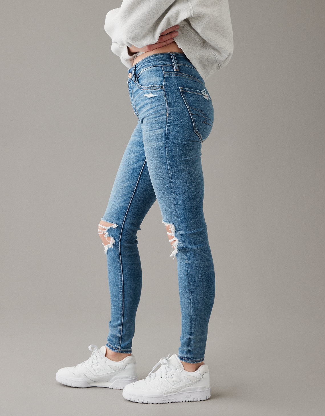Jegging Ae Next Level de talle alto con rotos - Generico 0433_4780_953_os