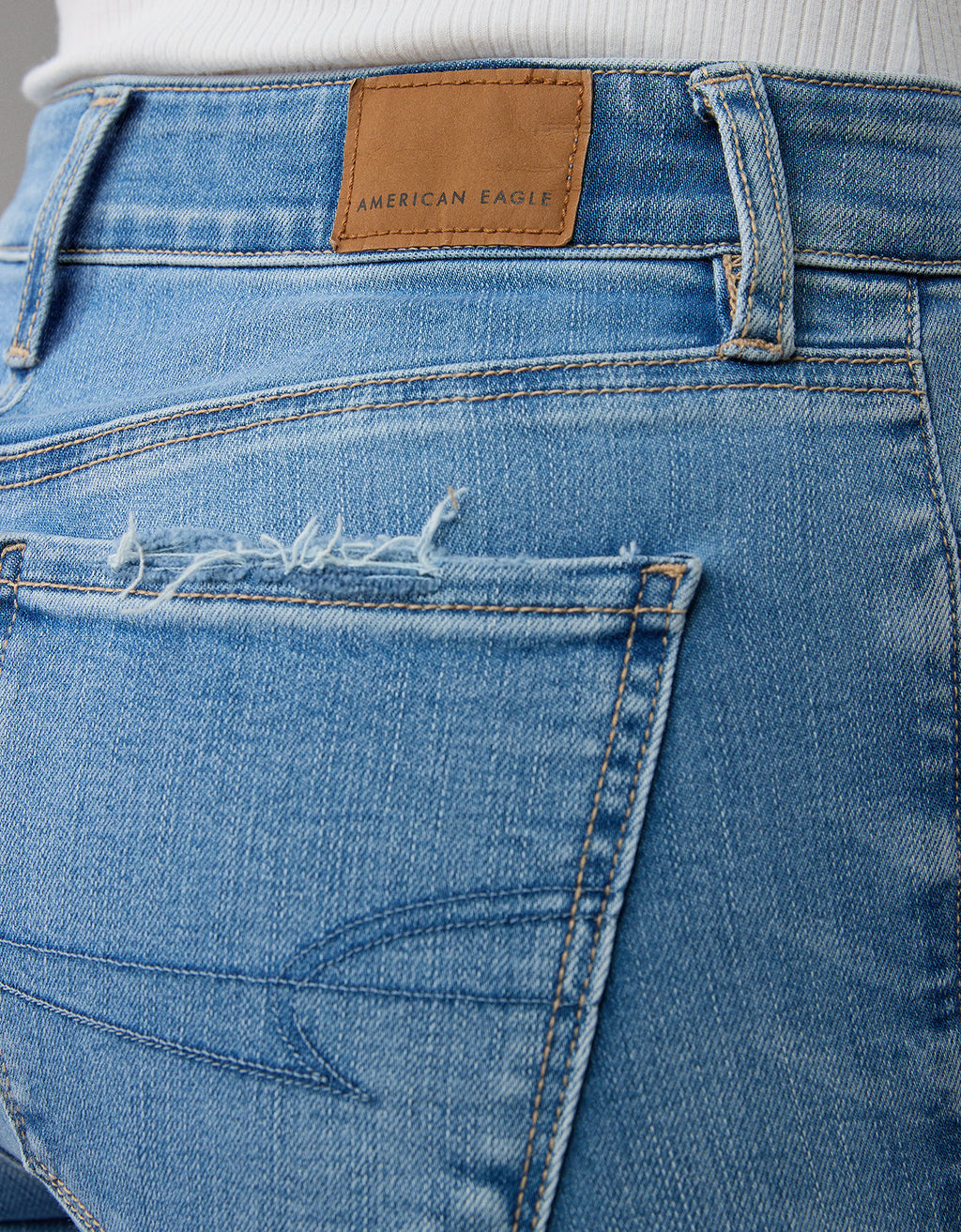 Jegging Tiro Alto con rotos Mujer AE - Azul 0433_5236_947_d2