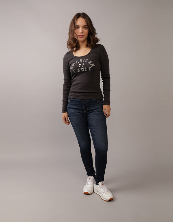 Jegging Tiro Alto Curvy Mujer AE - Generico