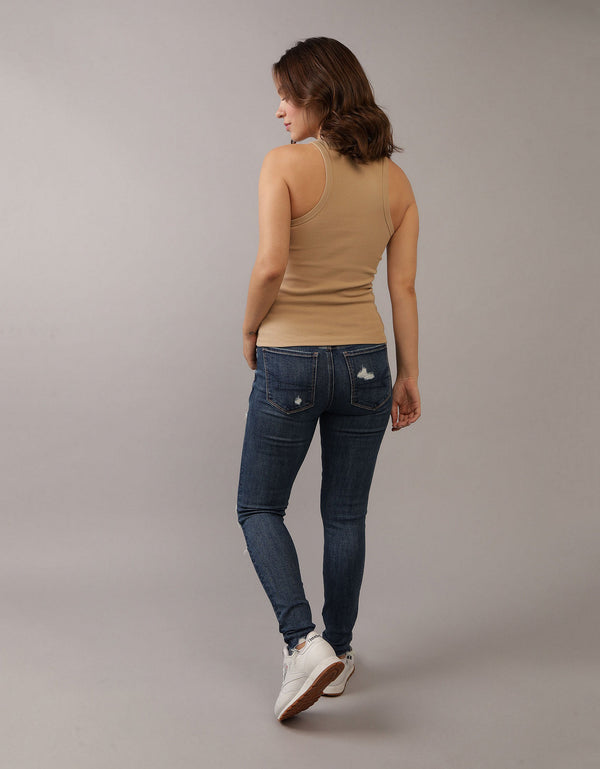 Jegging Tiro Alto con rotos Mujer AE - Generico