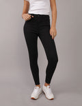 Jeggings de tiro alto mujer AE - Negro 0433_5420_085_of