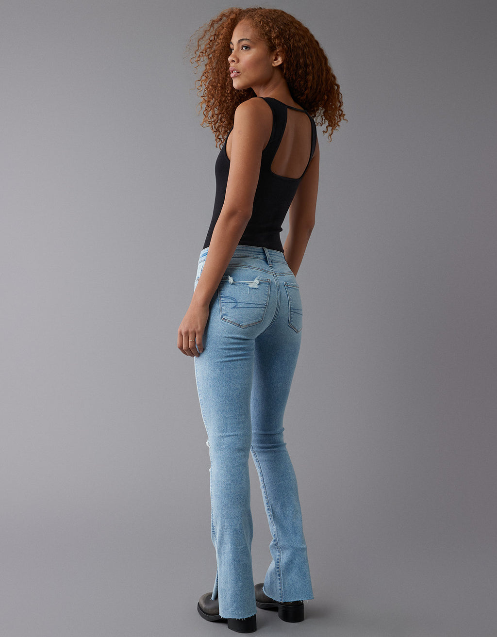 Jean Skinny de Tiro Alto con desgaste Mujer AE - Generico 0434_5192_173_ob