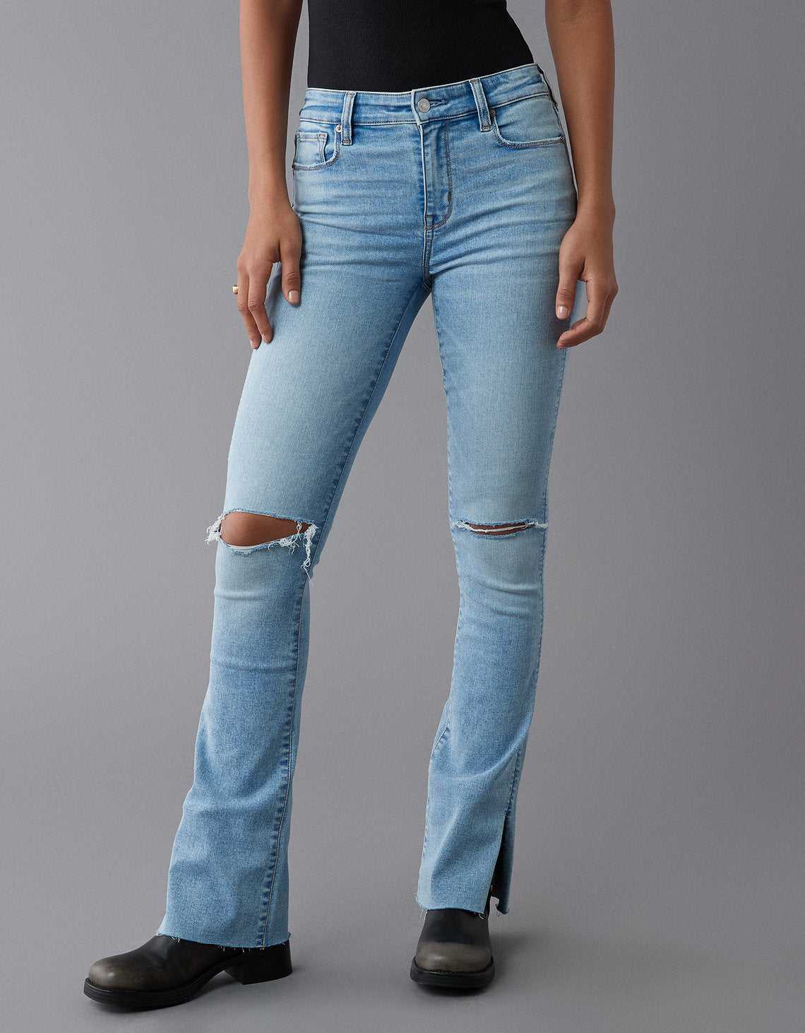 Jean Skinny de Tiro Alto con desgaste Mujer AE - Generico 0434_5192_173_os