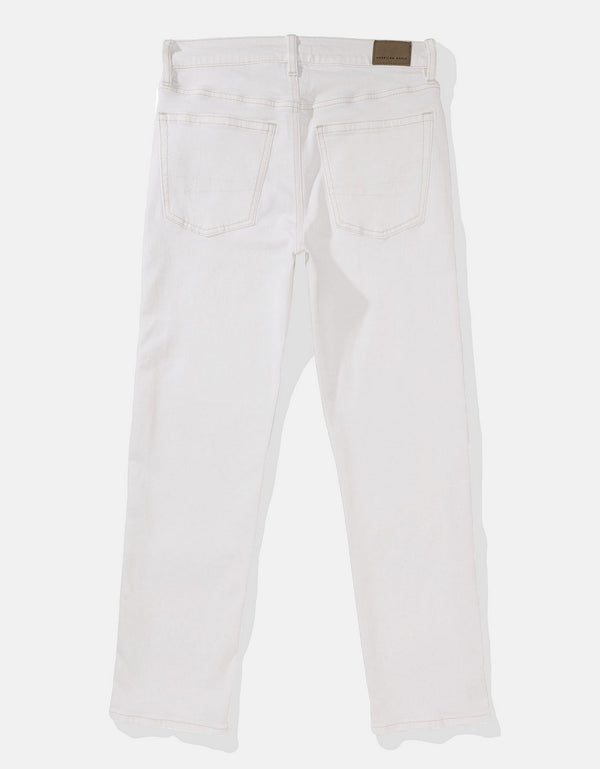 Jean Ae Slim Straight Crop - Blanco