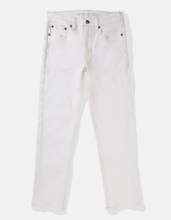 Jean Ae Slim Straight Crop - Blanco