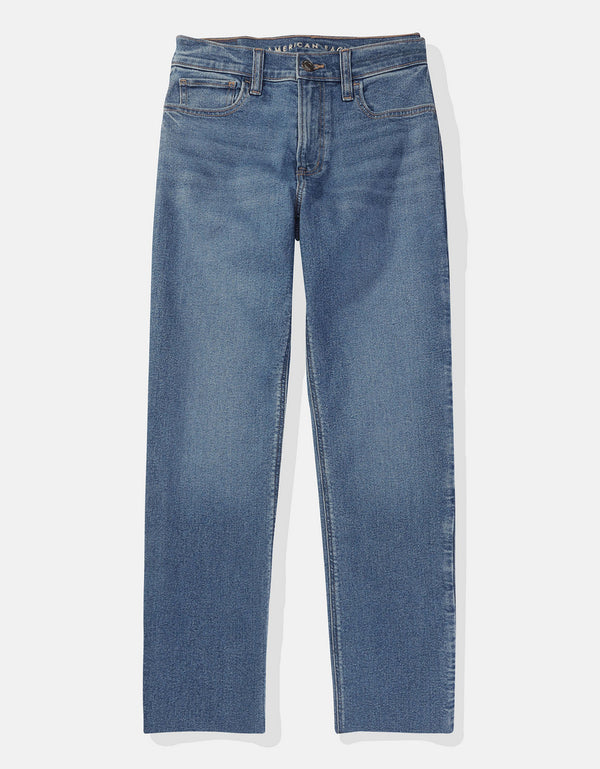 Jean straight de tiro alto de mujer AE - Generico
