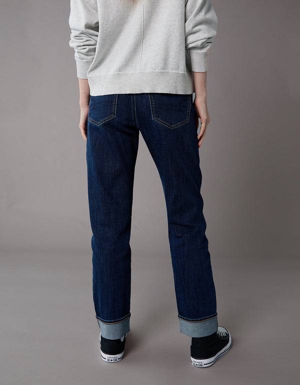 Jean Straight Ankle Tiro Alto Ae - Generico