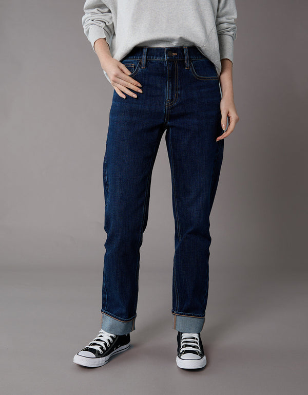 Jean Straight Ankle Tiro Alto Ae - Generico