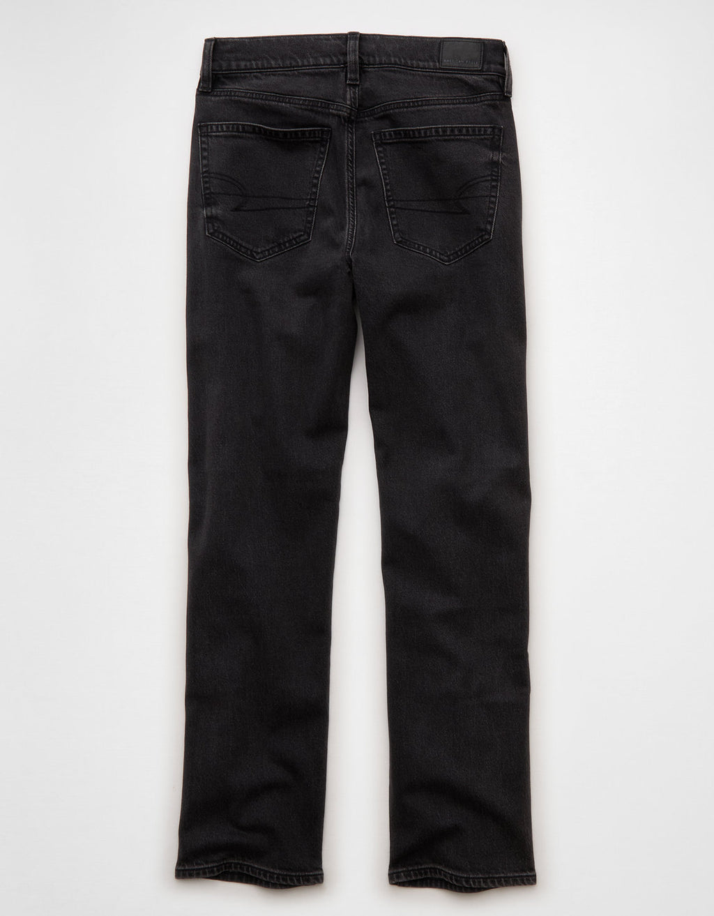Jean recto adornado de cintura súper alta Ae Stretch - Gris 0435_5941_079_b