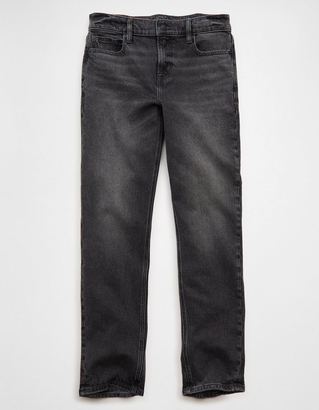 Jean Straight Tiro Alto Ae - Negro 0435_6026_001_f
