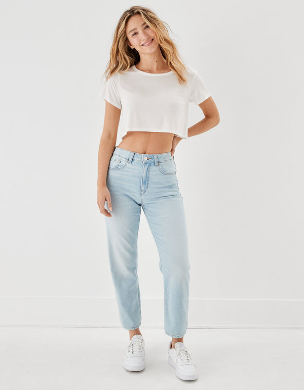Mom Straight Jean Ae con Stretch - Generico