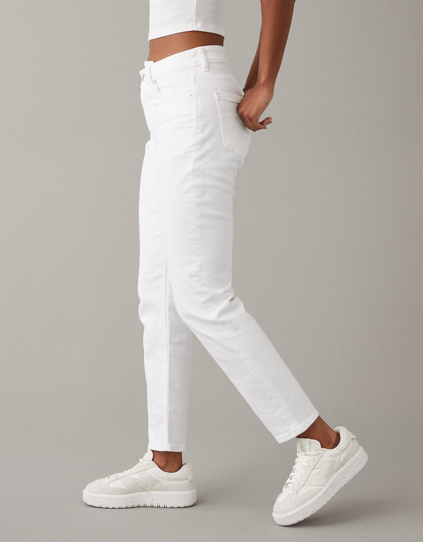Ae Stretch mom Jean - Blanco