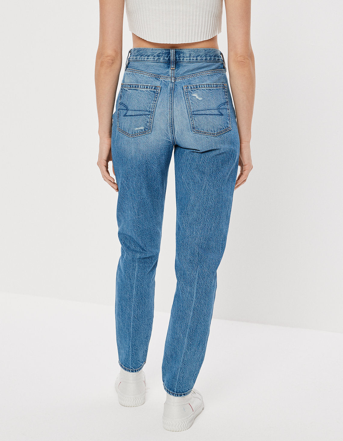 Jean AE High-waisted Slim - Azul 0436_4427_471_ob