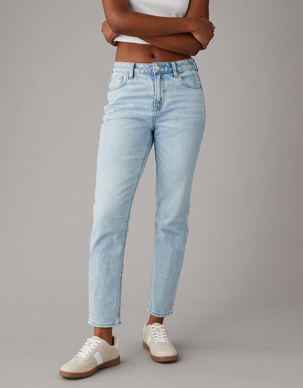 Mom jean AE strigid - Azul