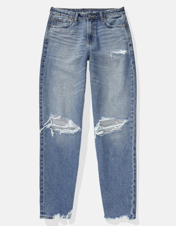 Ae Stretch mom Jean - Azul