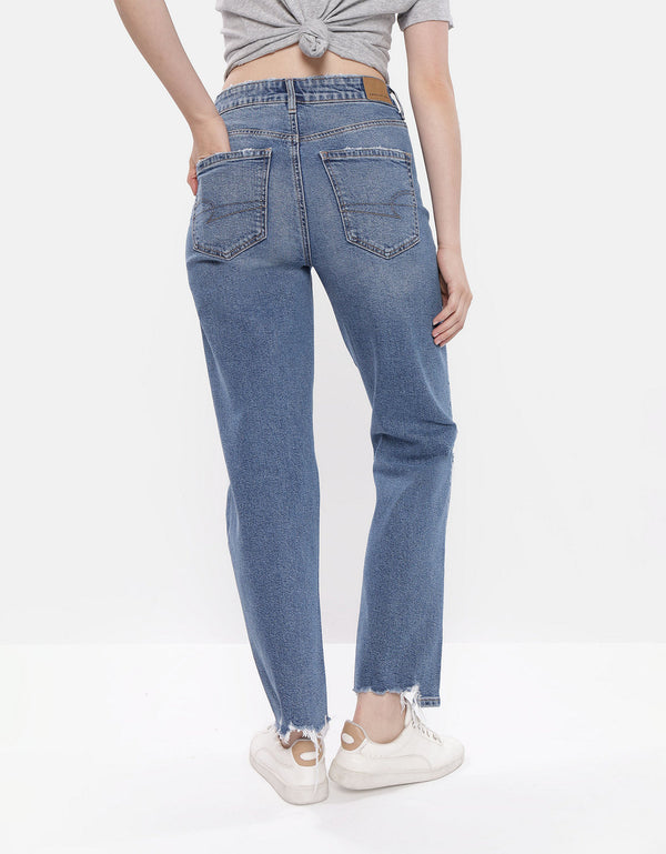 Ae Stretch mom Jean - Azul