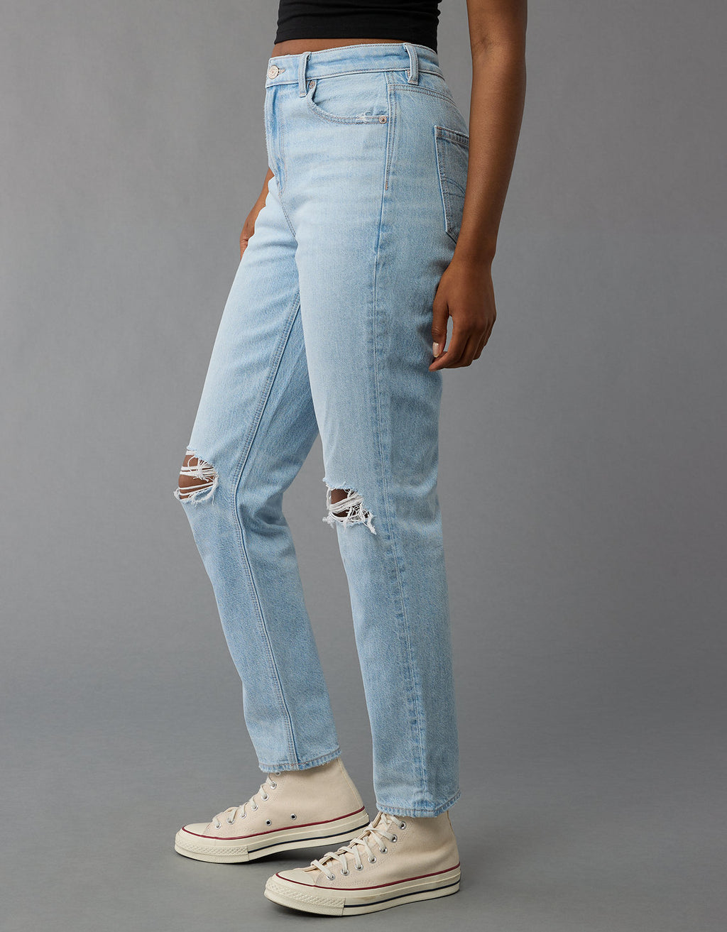 Jean Mom con rotos Mujer AE - Blanco 0436_5272_142_os