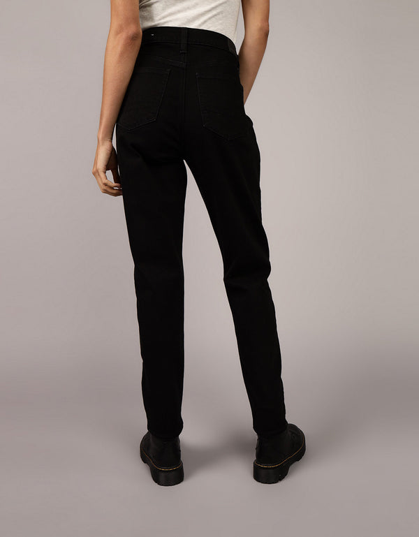 Jean mom de mujer AE - Negro