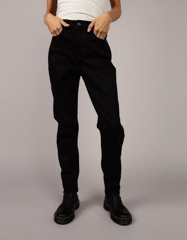 Jean mom de mujer AE - Negro