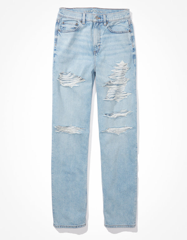 Pantalón AE Baggy de cintura ancha con rasgaduras - Generico