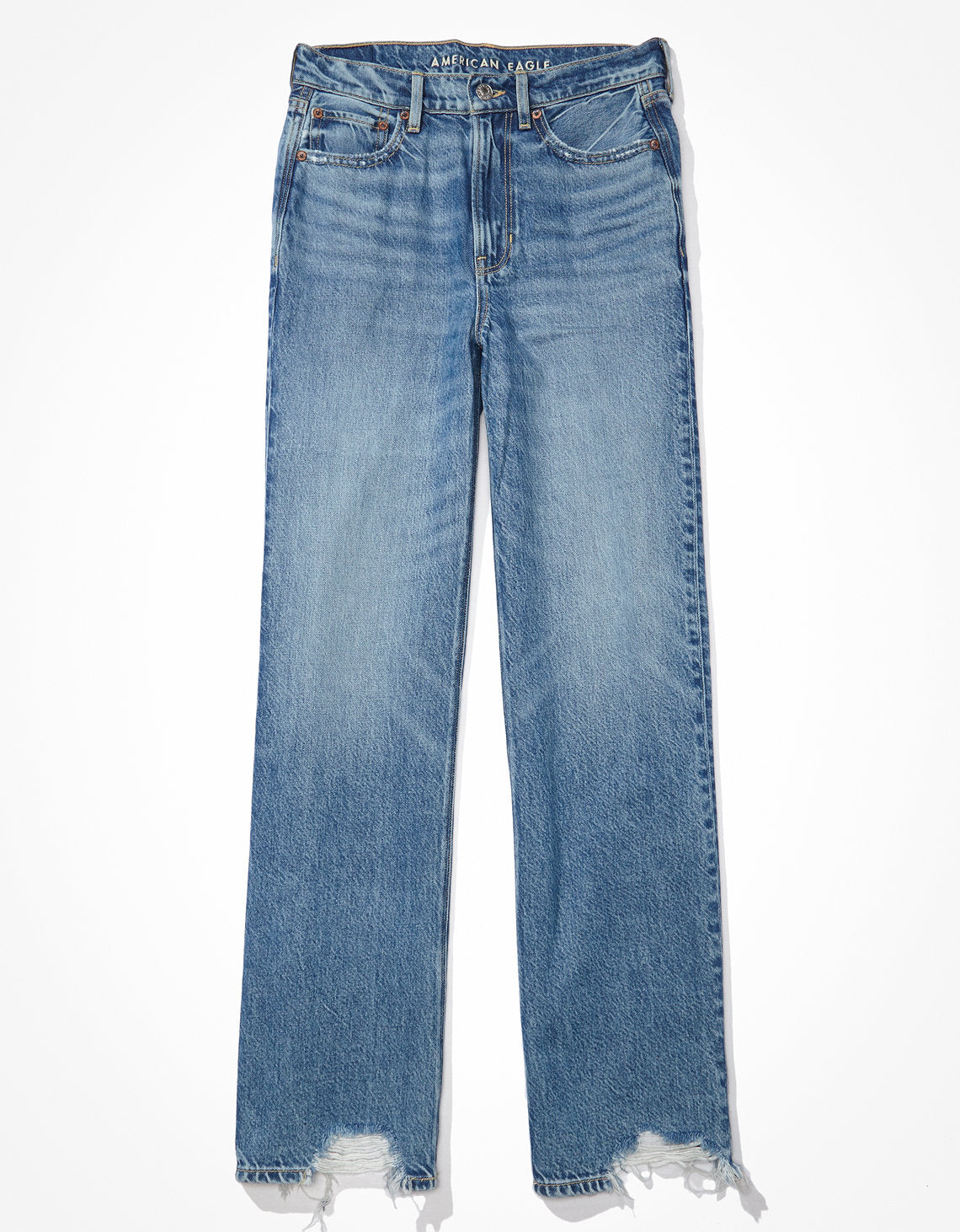 Jeans Ae holgados con pernera ancha y cintura muy alta Dreamy Drape - Azul 0437_4226_857_f