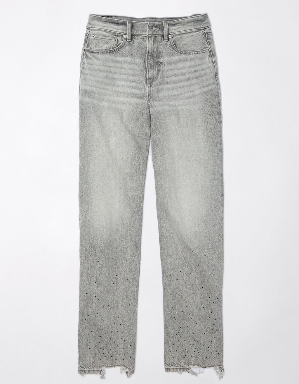 Jean AE Baggy de pierna recta y cintura super alta - Gris 0437_4739_010_f