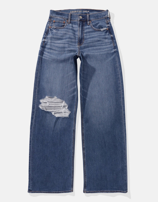 Jean Baggy mom AE con rotos - Generico