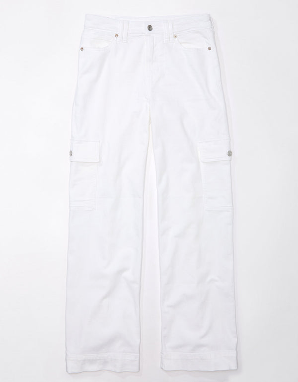 Jean Baggy Mom Ae - Blanco