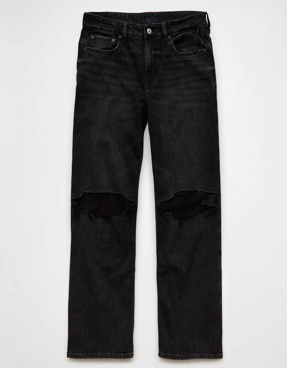 Jean Tiro Alto Ancho Mujer AE - Negro 0437_5267_067_f