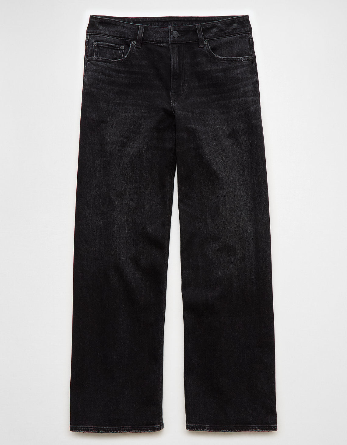 Jean Baggy Wide-Leg de Tiro Bajo Ae - Negro Decolorado 0437_5511_094_f