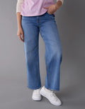 Jean baggy recto de tiro alto de mujer AE - Azul 0437_5526_950_of