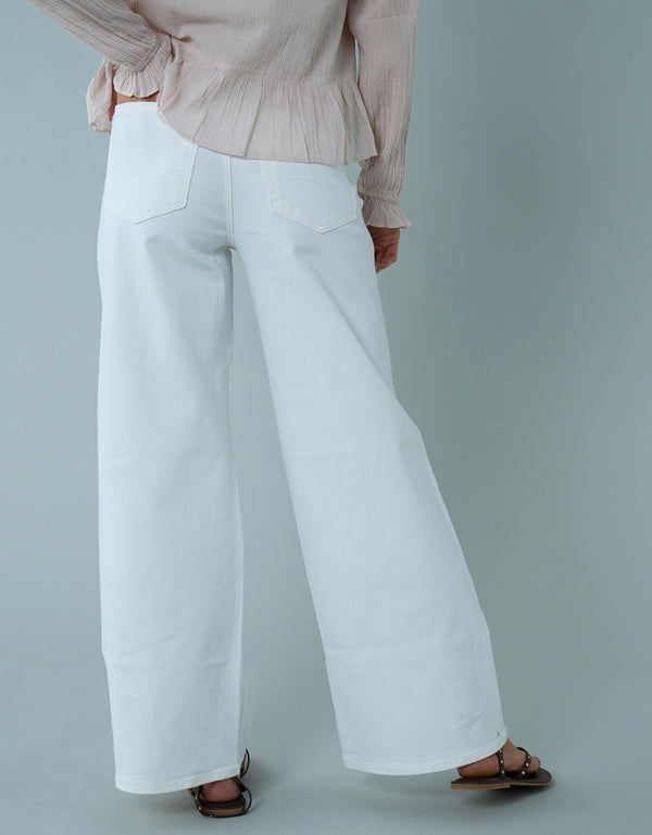 Jeans Baggy de Pierna Ancha de Tiro Super Alto Ae Strigid - Blanco