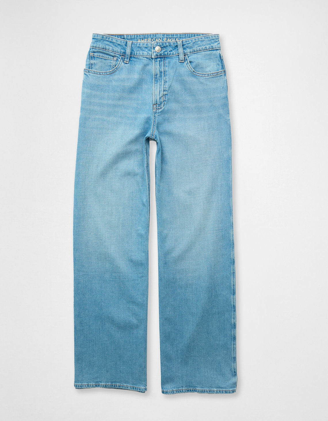 Jean baggy de pierna ancha y cintura baja Ae Stretch - Azul 0437_5758_957_f