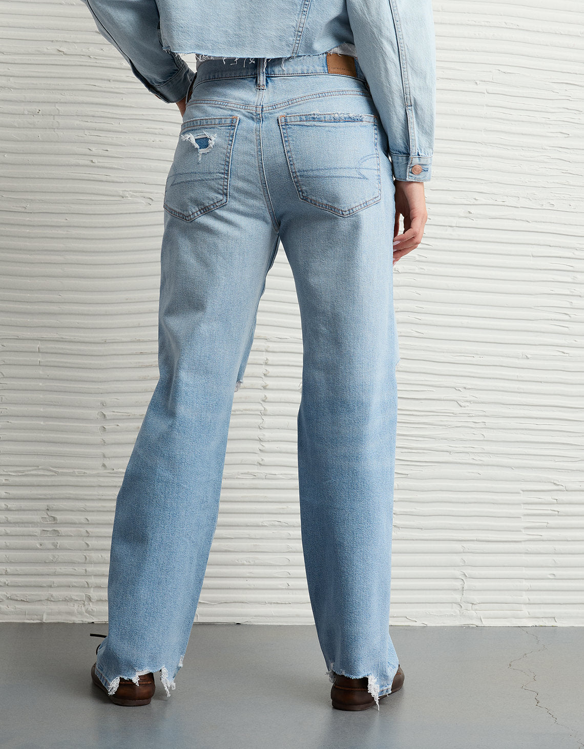 Jean Baggy Straight de Tiro Bajo Ae - Generico 0437_5814_987_ob