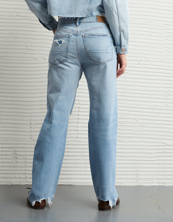 Jean Baggy Straight de Tiro Bajo Ae - Generico