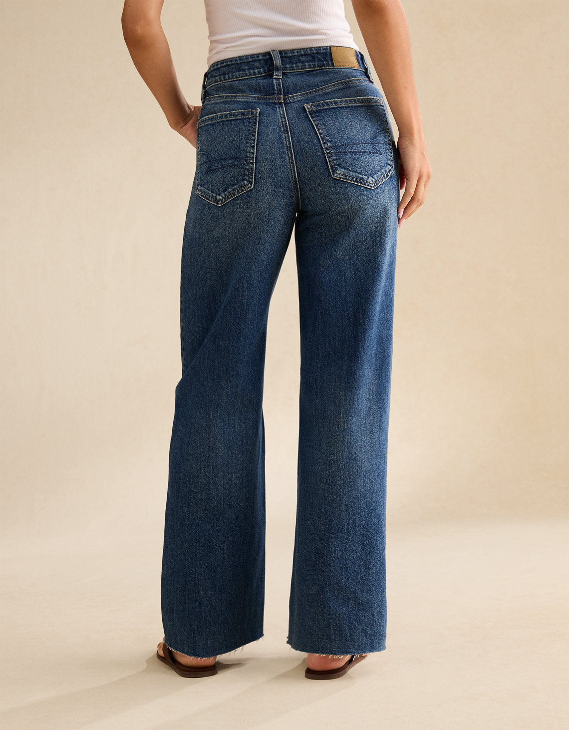 Jean Baggy Wide Leg de Tiro Alto Ae - Azul 0437_5870_913_ob