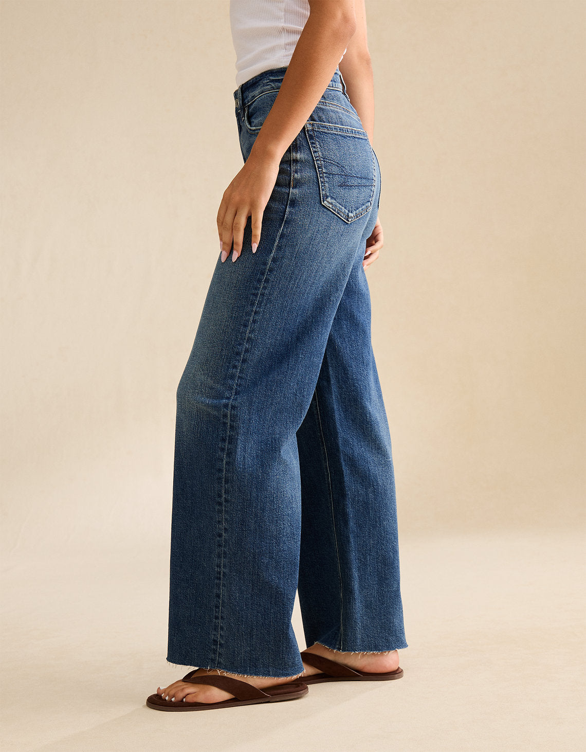 Jean Baggy Wide Leg de Tiro Alto Ae - Azul 0437_5870_913_os